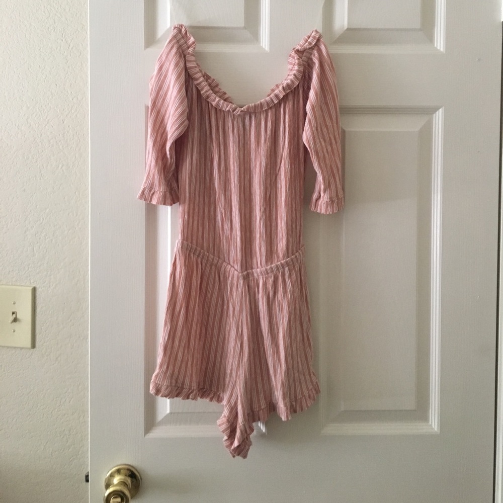 Rustic sleeveless romper